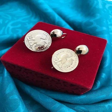 أقراط لويس Earrings Louis's style- 072 Xuping