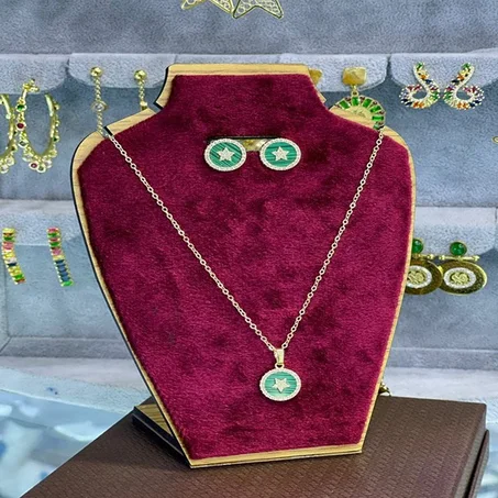 مجموعة قلادة وحلق Ensemble Necklace and earring - XBI