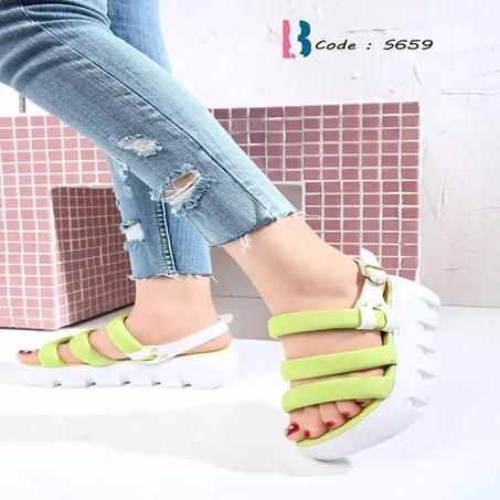 صنادل أزياء بالأشرطة - fashion Sandals with straps -5659