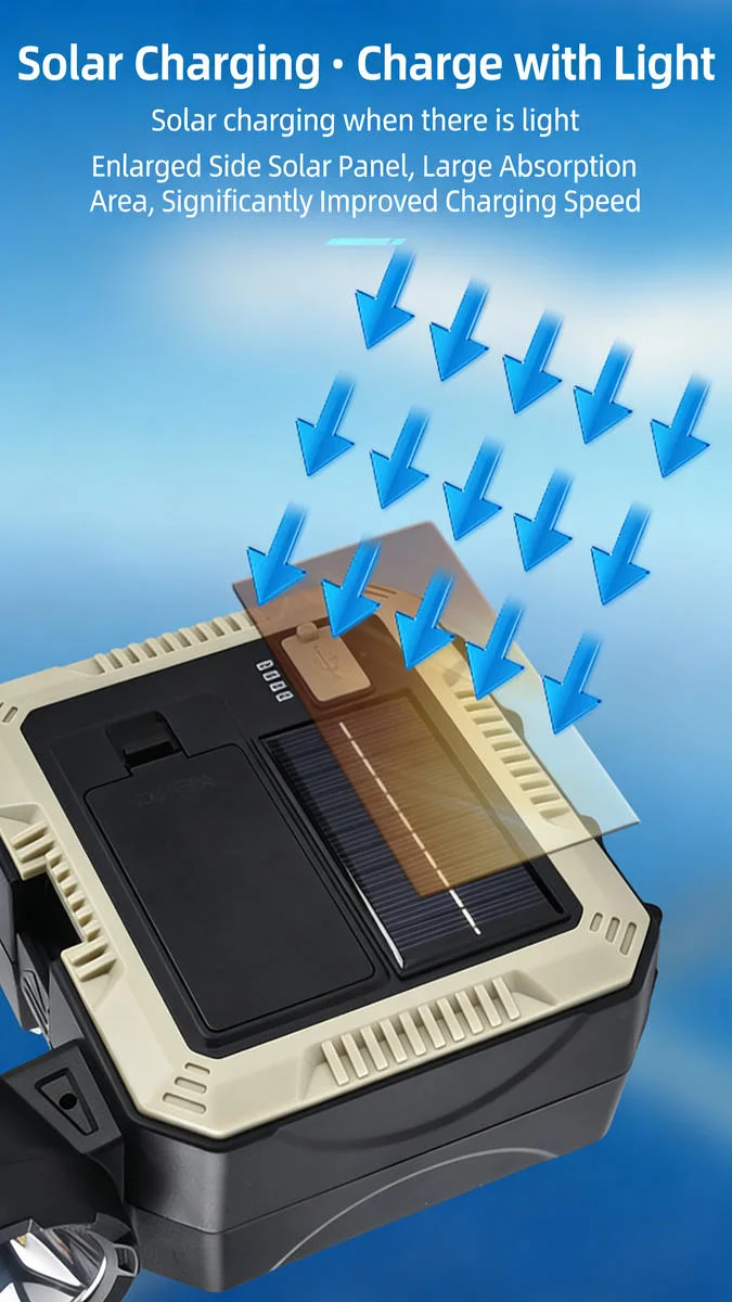 مصباح نقال مع صندوق ادوات