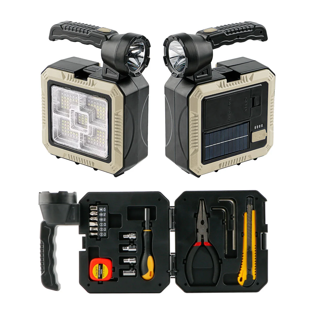 مصباح نقال مع صندوق ادوات