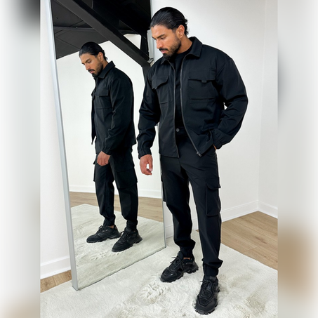 CARGO TROUSERS AND JACKET SET