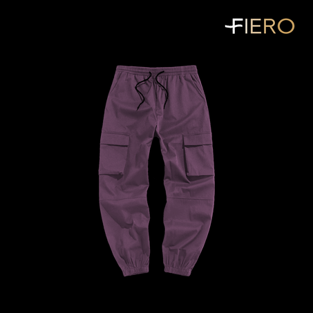 Jogger à poches violet