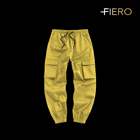 Jogger à poches jaune