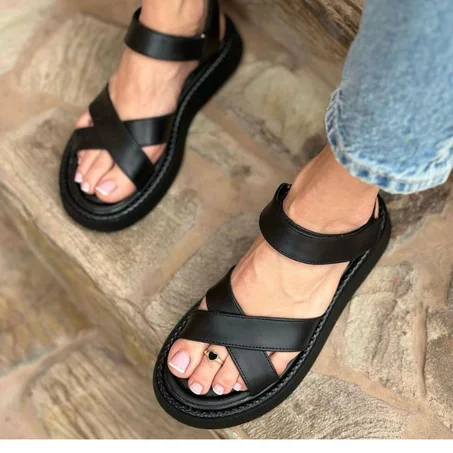 Sandale en cuir de luxe