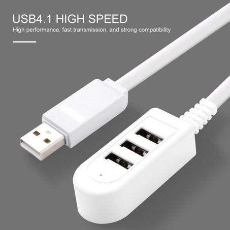 Convertisseur de chargeur 3usb, Extension de ligne, HUB multiports 120cm / 2,4A