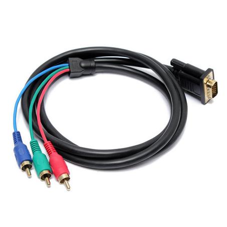 Cable  Adaptateur VGA to 3 RCA 1,5M