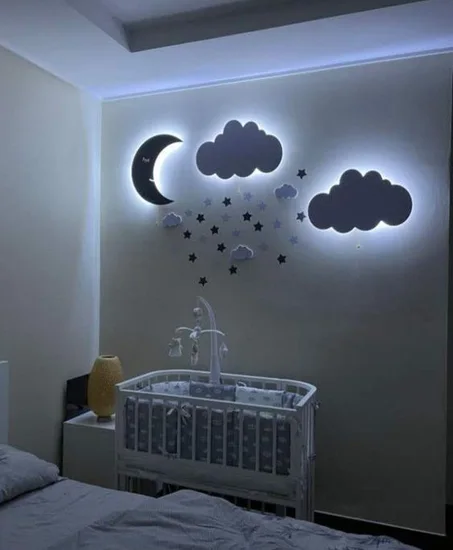 Lumière murale de nuage