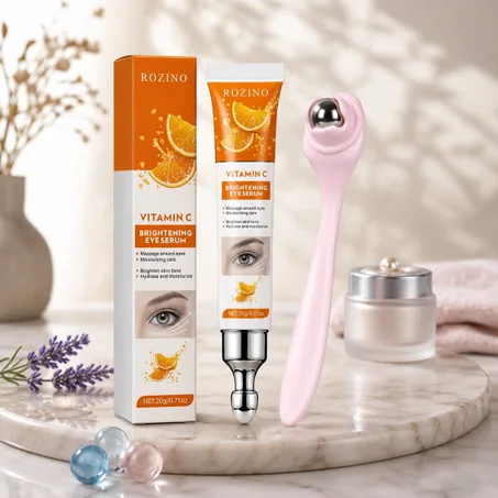 Vitamin C Brightening Eye Serum + Eye Massage Roller