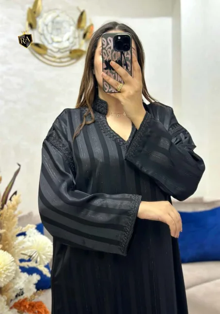 Robe gandoura en crêpe jawhara trés bonne qualité