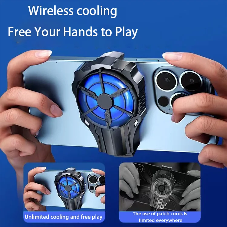 ❄️ Refroidisseur de Téléphone Portable Sans Fil & LED