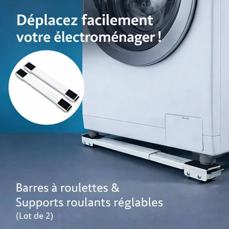 🏠 Barres à Roulettes & Support Roulant 2P