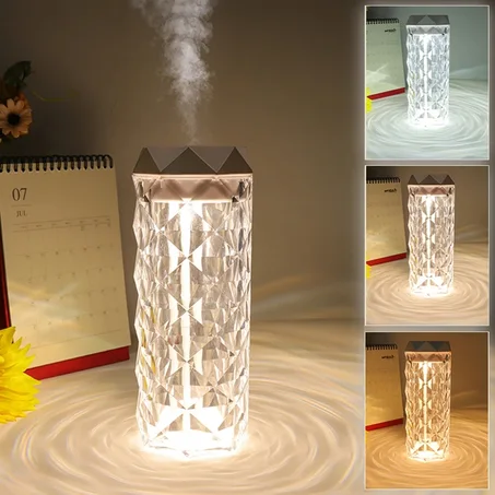 💎 Lampe Cristal Ambiance & Air Purifié