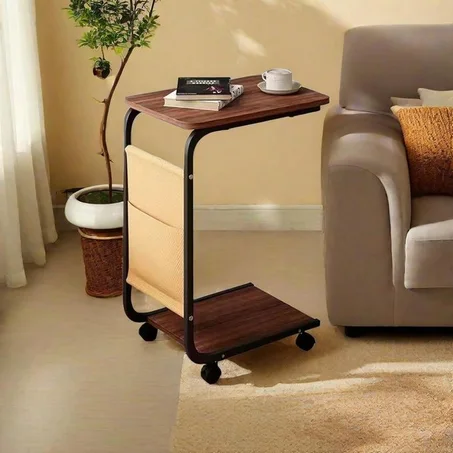 Table d’Appoint Moderne en Forme de C
