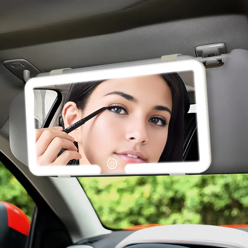 🪞 Miroir LED de Maquillage pour Pare-Soleil