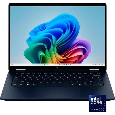 Hp Omnibook x flip AI PC x360 Intel ultra 5 226v (up to 4.5ghz), 512gb ssd, 16gb ram, 14 inch" touchscreen, backlit keyboard, Glacier Silver colour, windows 11 home