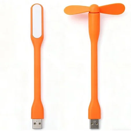 2 in 1 Flexible Mini USB Fan and USB LED Light for Laptop/Computer/Power Bank