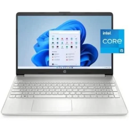 Hp 15 FD0100NIS Intel Core i5, up to 5.0ghz, 512gb ssd, 8gb, 15.6" inch, natural silver keyboard with backlit and numeric keypad, Windows 11pro, silver colour, D16Z3EA, 1 year channel warrant