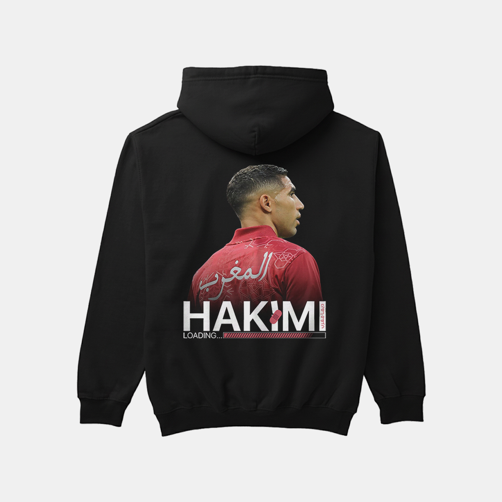 AFCON 25 Hakimi Loading... Hoodie - تصميم حاكيمي يتعافى