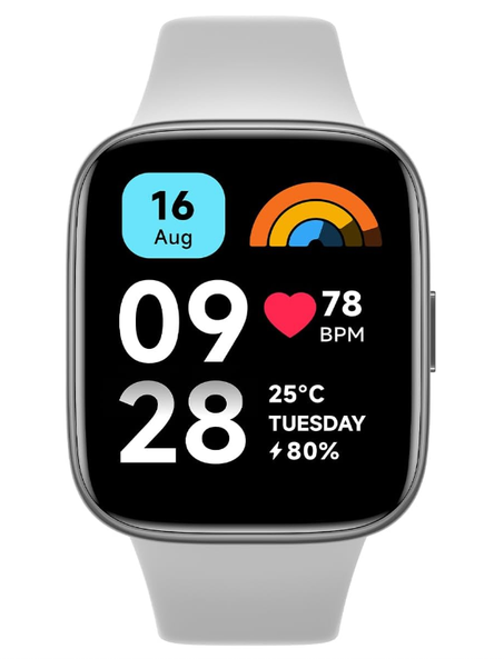 ساعة ذكية ريدمي 3 اكتيف من شاومي، رمادي| شاشة LCD كبيرة 1.83 بوصة، مقاومة للماء 5ATM، عمر بطارية 12 يوم، نظام تحديد المواقع العالمي + 100 وضع تمرين، مراقب معدل ضربات القلب، تتبع اللياقة البدن