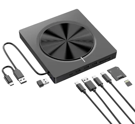 7 in 1 Portable Optical Drive Burner External CD for DVD Reader