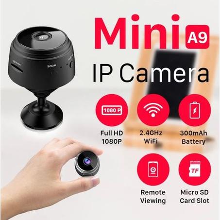 Mini Camera A9 WIFI HD 1080P Vision Nocturne & Detection Mouvement