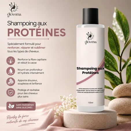 shampoing-proteine  شامبو البروتين لإصلاح الشعر التالف واستعادة حيويته الطبيعية