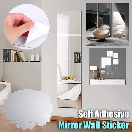 Self-Adhesive Square Wall Sticker Mirror