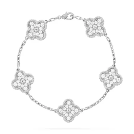 gourmette van cleef blanche