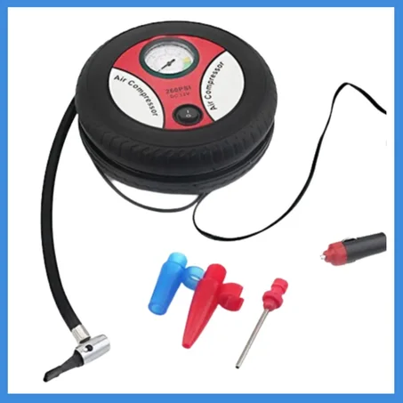 Un Mini Gonfleur + 3 adaptateurs