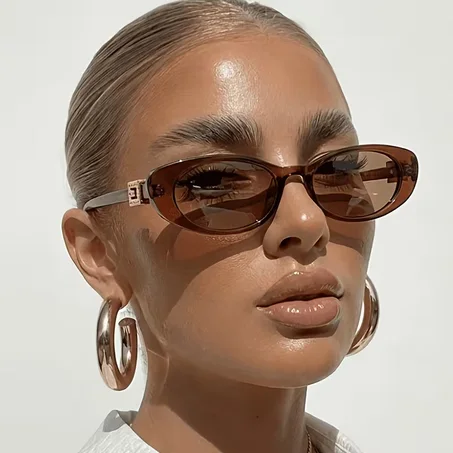 Retro Oval Cat-Eye Glasses
