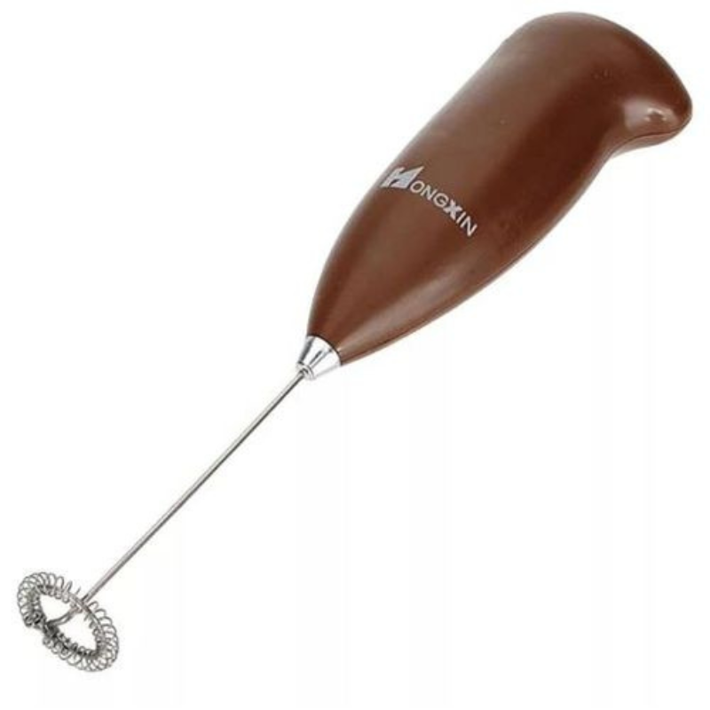 Mousseur à Lait Électrique Portable en Inox – Fouet à Œufs et Crème, Fonctionne à Piles