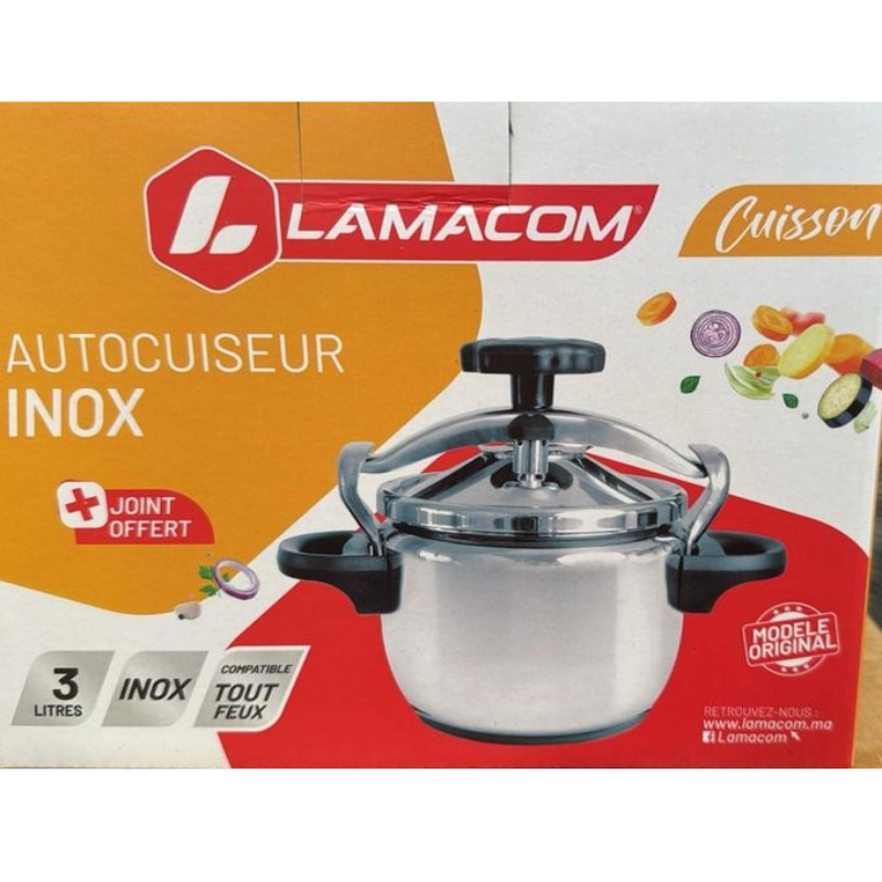 Lamacom Autocuiseur/Cocotte Inox 3L