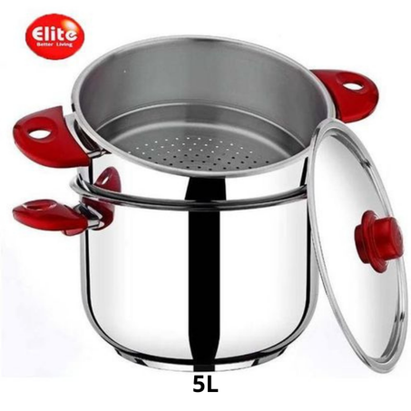 Couscoussier Elite en acier inoxydable 5 L