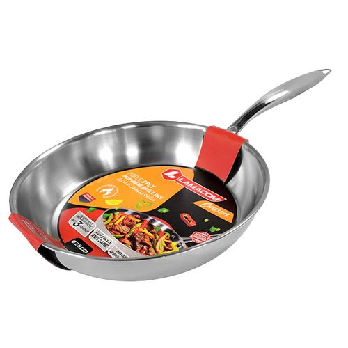 Poêle Lamacom en Inox 3 PLY (Diam 28 cm)