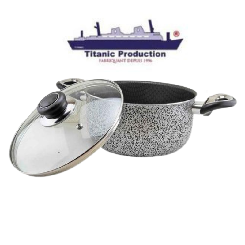 Marmite en granite 26cm (Titanic