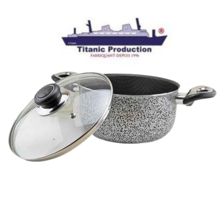 Marmite en granite 26cm (Titanic