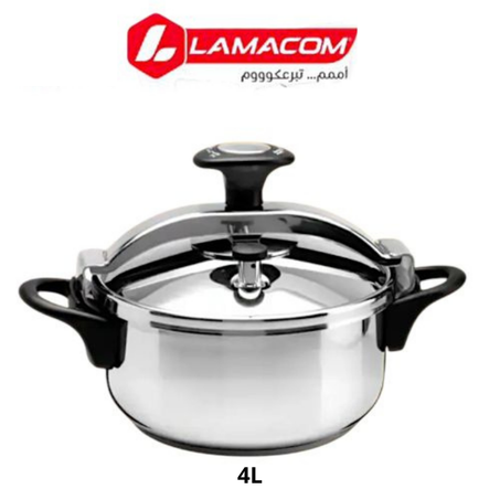 Lamacom Cocotte  en INOX - 4 Litres - Cuisson Rapide et Efficace Cocotte