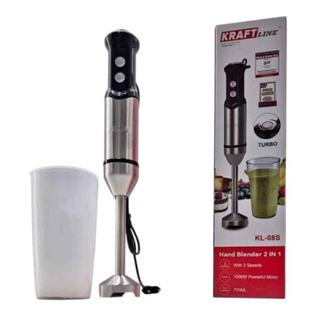 Kraft Line Mixeur Plongeant Turbo en Acier Inoxydable Alimentaire 1000W Professionnel