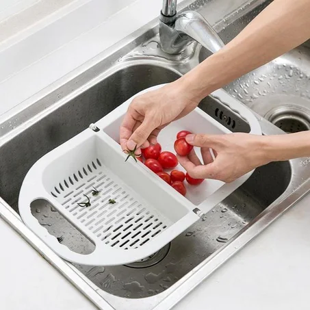 Collapsible Folding Fruit Vegetable Washing Drainer Basket