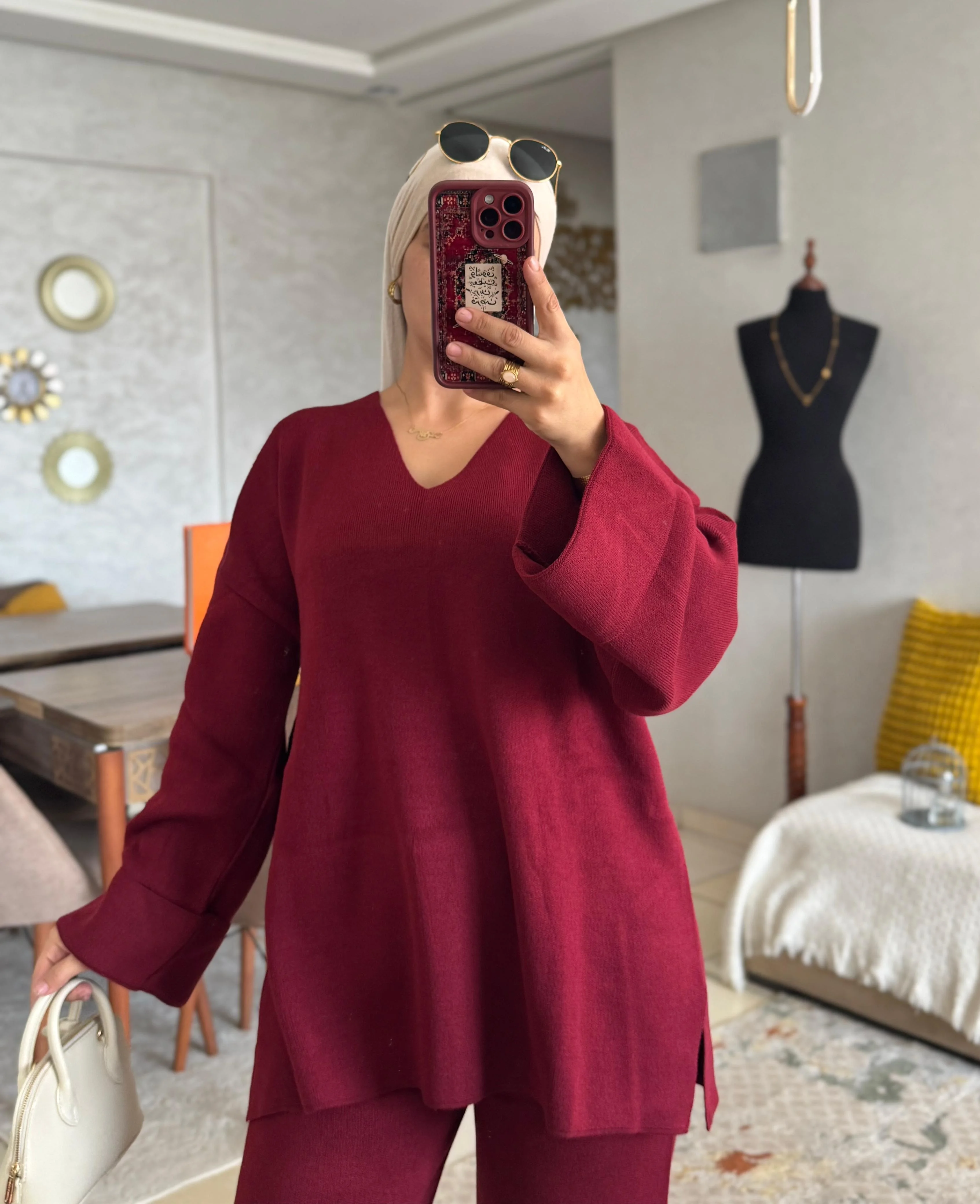 اونصومبل صفاء برقبة مثلثية – سروال