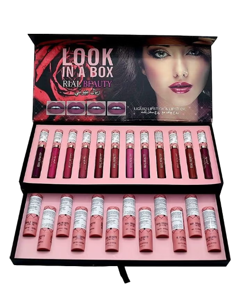 مجموعة رويال بيوتي 24 احمر شفاة