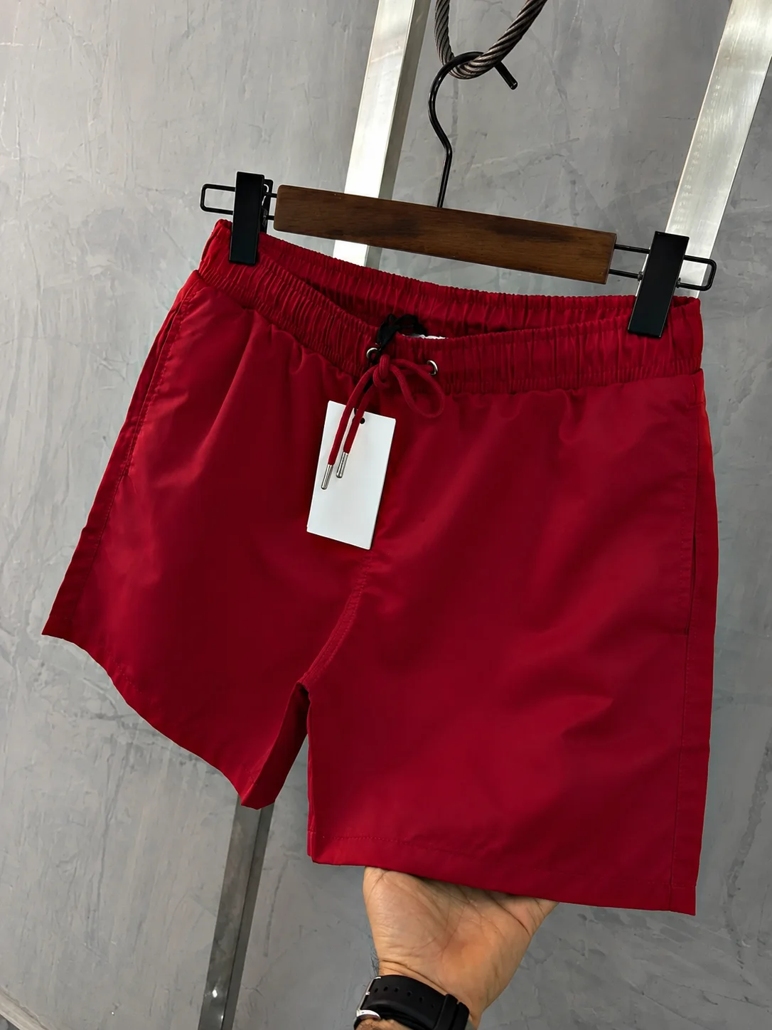 Pack de 3 Short de Bain En Toile Léger  ( Orange + Noir + Bleu Roi )