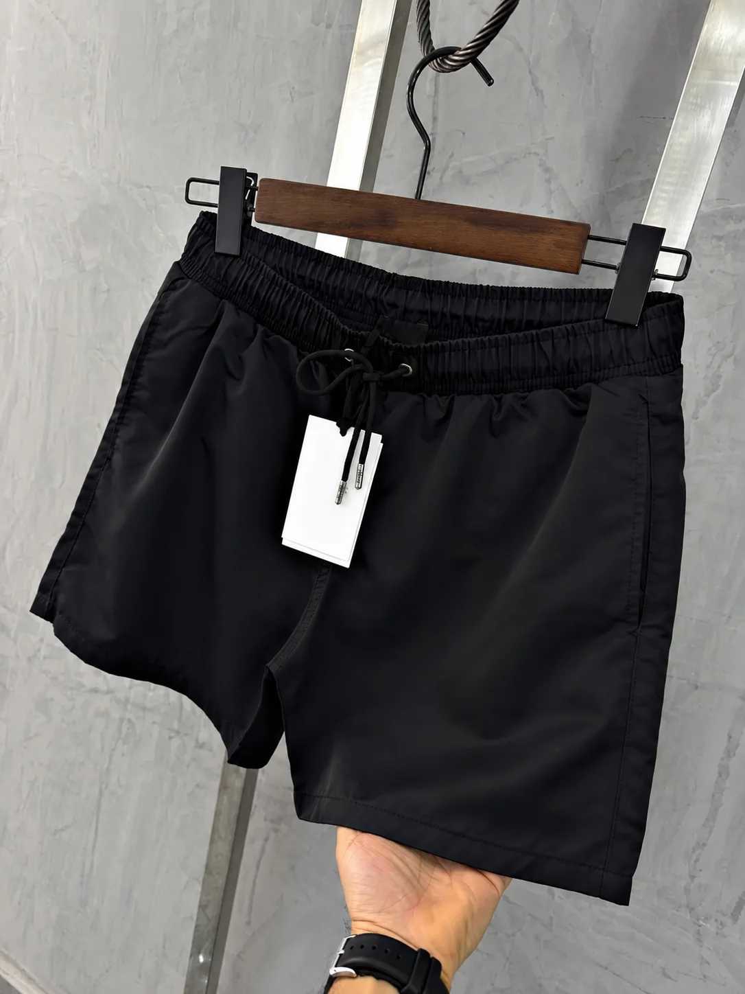 Pack de 3 Short de Bain En Toile Léger  ( Orange + Noir + Bleu Roi )