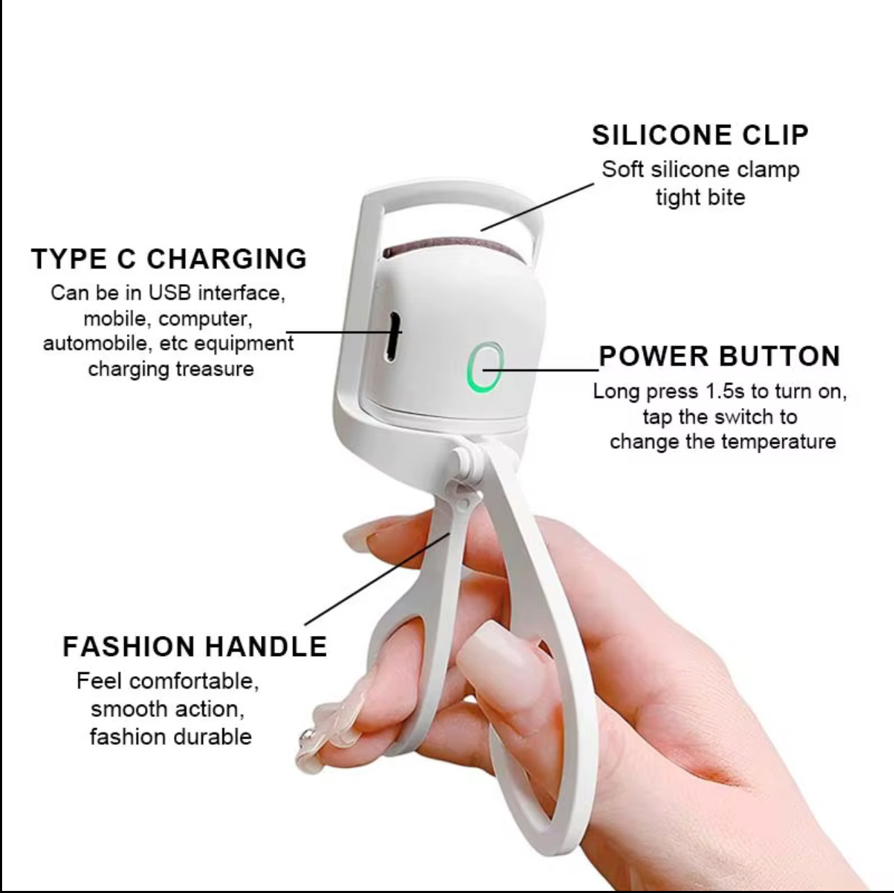 جهاز تجعيد الرموش الكهربائي