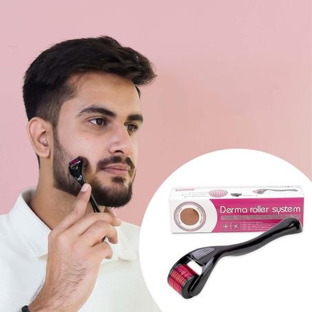 زيت لنمو اللحية + درما رولر هدية
