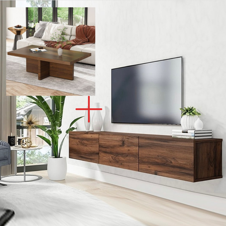 Pack Table PRESTIGIA + Meuble TV Trio