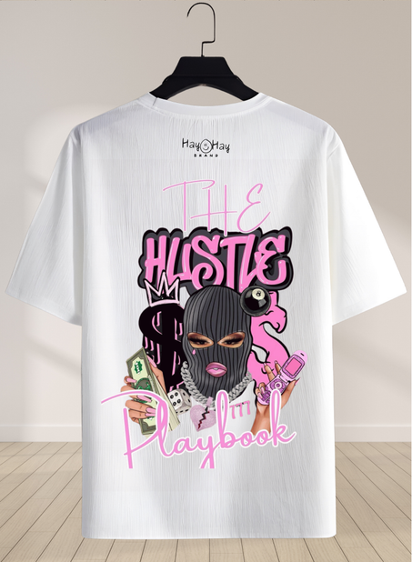 SWAG GIRL HUSTLE   . : تيشرت أنيق بتصميم