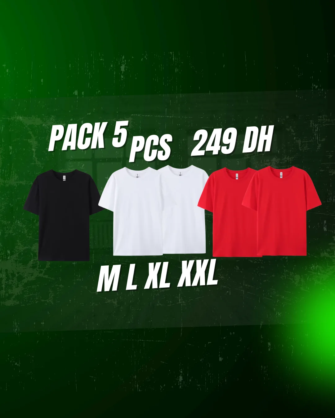PACK 5 PCS  LIVRAISON GRATUITE
