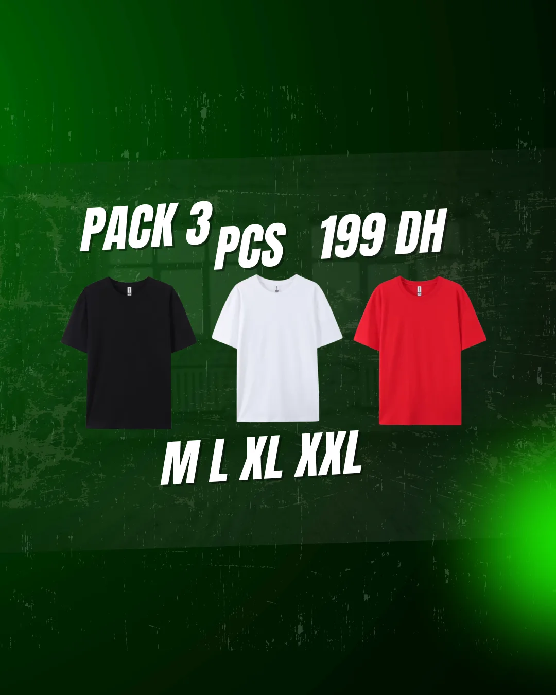 PACK 3 PCS LIVRAISON GRATUITE